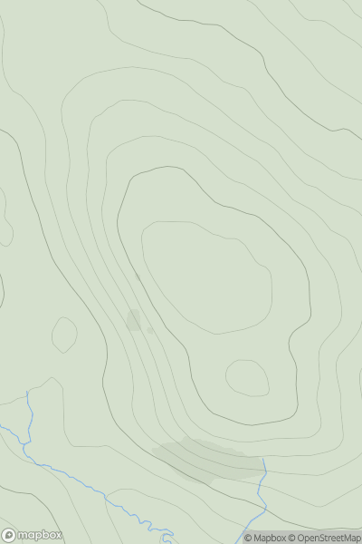 Thumbnail image for Meall a' Chaorainn [Altnaharra to Dornoch] showing contour plot for surrounding peak